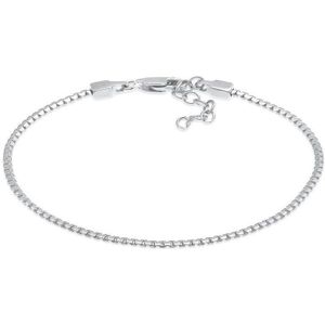 Elli Dames Armband Dames Snake Chain Oval Flat Basic Trend in 925 Sterling Zilver