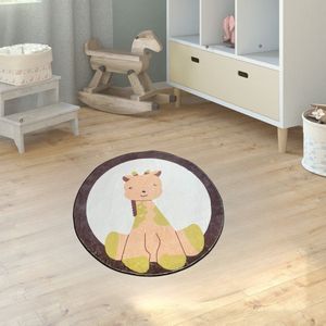 Happy Giraffe - Vloerkleed kinderkamer - Speelmat - Speelkleed - Speelmat Baby - Speelkleed Baby - 100 cm