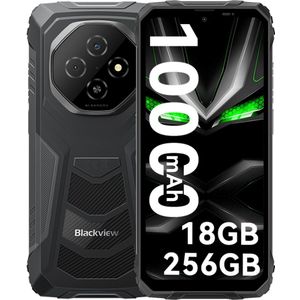 Blackview - Fort - Smartphone - Zwart - 6 GB RAM - 256 GB Opslag - 10.000 mAh Accu