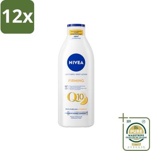 Nivea - Q10 - Verstevigende Bodylotion - Vitamine C - 48 uur Hydratatie - Voor Normale Huid - 400 ml - Voordeelverpakking - 12 stuks - Verstevigende lotion - Vitamine C