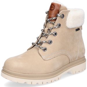 Tamaris - Veterlaarsjes - Cappuccino - Effen - Leer