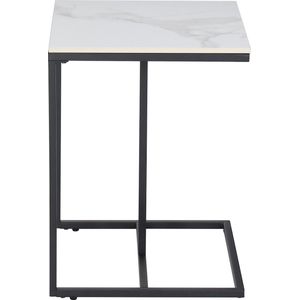 Salontafel - Bijzettafel - Bank Tafeltje - Koffietafel - Tafeltje - Laptop tafel - Grijs - Zwart