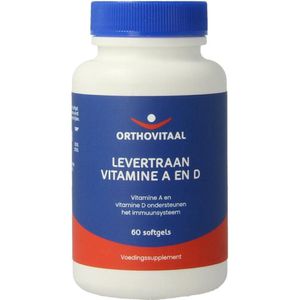 Orthovitaal Levertraan A+D - 60 Capsules - Vitaminen