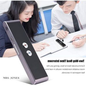 Mrs. Jones - Intelligente Spraakvertaler - Vertaalapparaat - 40 Talen - Draagbaar