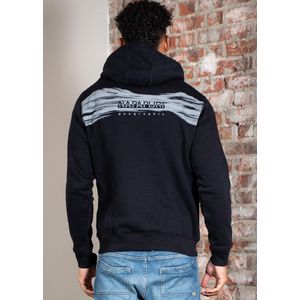 Hoodie Napapijri Men B-Back Graphic Black Beauty-XS
