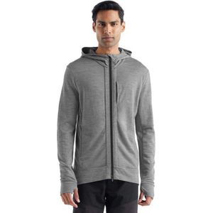 Icebreaker Quantum Iii Merino Sweatshirt Met Volledige Rits Grijs M Man