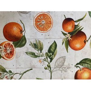 Tafelloper Orange - Oranje Fruit  - 40 x 90 cm - 100% katoen