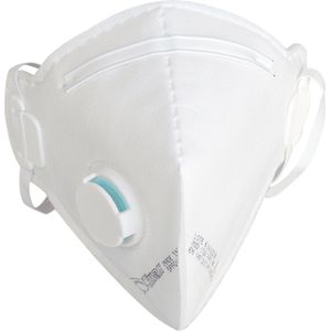 Climax FFP2 stofmasker met uitblaasventiel - 12 stuks - CE gecertificeerd - Geproduceerd in Europa - Mondmasker - Mondkapje