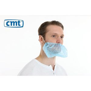 Baardmasker PP non woven blauw - 100 stuks - CMT