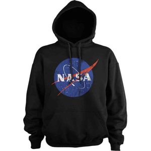 NASA Hoodie/trui -S- Washed Insignia Zwart