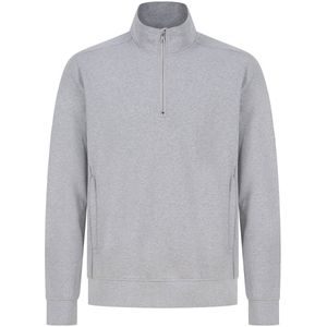 Henbury Uniseks sweater met ritskraag H842 - Heather Grey - XXL