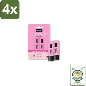 Sence Lippenbalsem Sensitive 2 stuks per verpakking - Voordeelverpakking - 4 stuks - Droge lippen - Gevoelige lippen