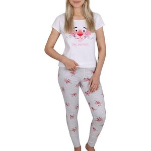 Pink Panther - Damespyjama met lange broek, katoenen pyjama, maat XL