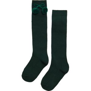iN ControL 2pack kniekousen rib/pompom Bottle Green 15/17