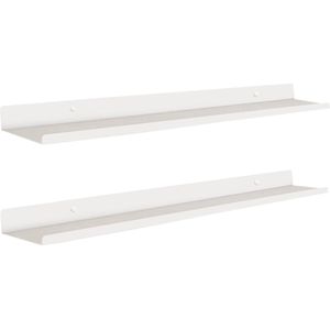 Moderne Zwevende Wandplanken van Wit Metaal voor Elk Interieur