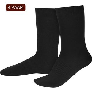 Sukats® No Show Enkelsokken 4 Paar - Invisibles - Footies - Zwart - Dames - Katoen - Maat 35-38 - Sneakersokken - Naadloos - Onzichtbare Sokken