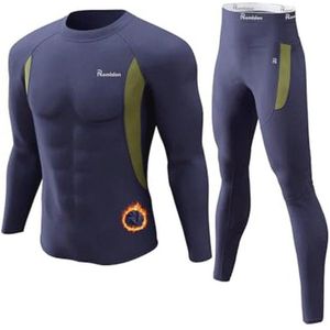 Thermal Ondergoed Set voor Mannen - Fleece Voering en Functionele Ski Onderkleding