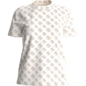 Guess Nomie 4G SS T-Shirt Dames - Beige - Maat L