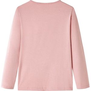 Kindershirt lange mouwen - Lichtroze - Maat 104