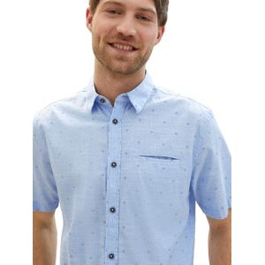 Tom Tailor Overhemd Overhemd Met Allover Print 1040138xx10 34714 Mannen Maat - L