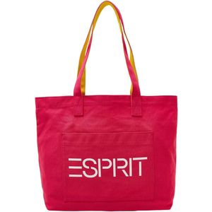 ESPRIT Shopper Schoudertas Logo EW Tote Pink Fuchsia Roze