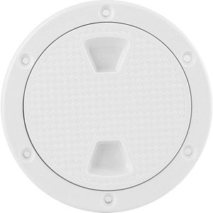 Boot Inspektionsluke 100mm Ersatz - ABS Deckplatte Rund Weiß - Anti-UV-Korrosionsbeständig - Schraubdeckel - Boot Inspektionsschacht