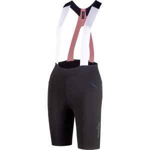 Nalini Dames Fietsbroek kort met bretels - Koersbroek - wielrenbroek Zwart - FAST LADY BIB SHORT Black - L