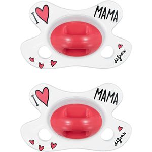 Difrax - Natural Fopspeen - Newborn - I Love Mama Speen - 2 st.