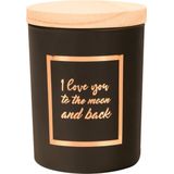 Small scented candles rosé/black - To the moon