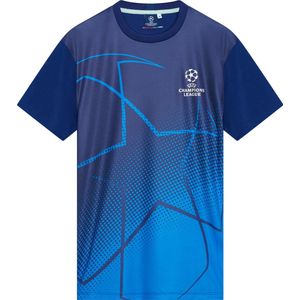 Champions League Voetbalshirt Fade - Maat S - Sportshirt Volwassenen - Navy