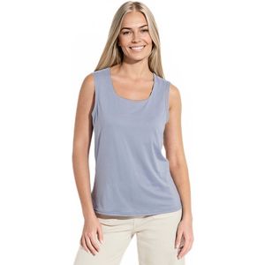 Tanktop met danseressenhals en brede banden