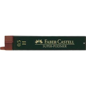 Faber-Castell potloodstiftjes - Super-Polymer - 0,5mm - H - 12 stuks - FC-120511