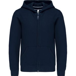 Kariban Kinder hooded sweater met rits K455 - Navy - 12/14 Y (12/14 ans)