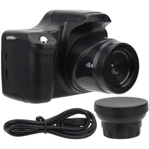 Digitale camera met 24 megapixels, 3 inch lcd-scherm, 18x zoom en ingebouwde flitser, compacte en draagbare spiegelreflexcamera ideaal voor familie en reizen