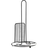 Houder voor keukenpapier DKD Home Decor Zwart Metaal (18,5 x 18,5 x 31,5 cm)