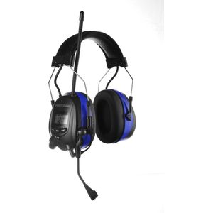PROTEAR - Oplaadbare Oorkappen met Bluetooth FM/AM Digitale Radio - Externe microfoon - SNR 30dB - Blauw