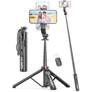 Verstelbare Smartphone Tripod 130cm met Draadloze Afstandsbediening en 360° Rotatie