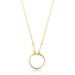 24/7 Jewelry Collection Cirkel Ketting - Open - Goudkleurig