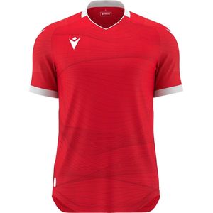 Macron Wyvern Eco Shirt Korte Mouw Heren - Rood / Wit | Maat: 3XL