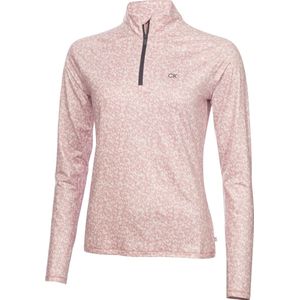Calvin Klein Dames Pully 1/4 Zip First Layer Print Pink