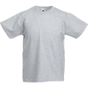 Fruit of the Loom T-shirt Kinderen maat 104 (3-4) 100% katoen 5 stuks (Grijs)