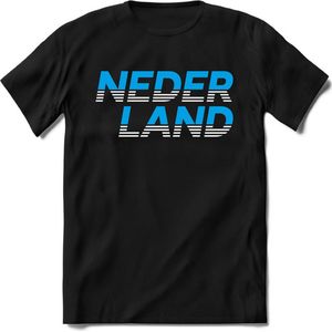 Nederland - Blauw - T-Shirt Heren / Dames  - Nederland / Holland / Koningsdag Souvenirs Cadeau Shirt - grappige Spreuken, Zinnen en Teksten. Maat XXL