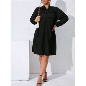 Sexy elegant zwart jurk oversized 2XL maat eu 50/52