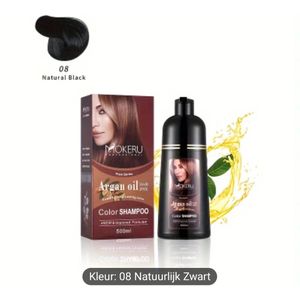 Zeer effectieve kleurenshampoo 500ml zwart met natuurlijke ingredienten dekt grijs haar verzorgt en verstevigd