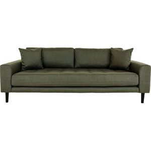 House Nordic Bank Stof - Olijfgroen - 210cm - 3-Zits - Bank Lido