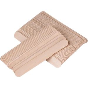 100Pcs Waxen Stok Spatel Houten Spatel Wegwerp Tong Depressor Body Ontharing Craft Sticks - Wax Spatels - Kwaliteit Houten Materiaal .