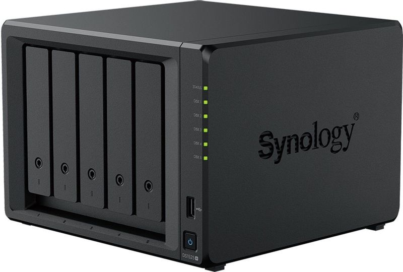 Synology DS1525+ - Netwerkopslag - Zwart - 5Bay - 30TB met 5x6TB Plus HDD