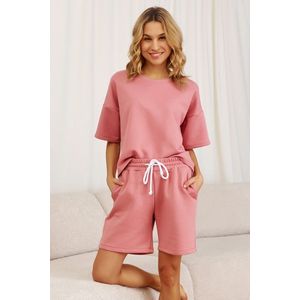 Doctor Nap Pyjama / Huispak Dames Volwassenen Korte Mouw Korte Broek Shortama Blush Rose DRS.7220 36 / S