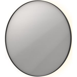 INK SP17 ronde spiegel voorzien van dimbare LED-verlichting, verwarming en colour-changing ø 80 cm, mat zwart
