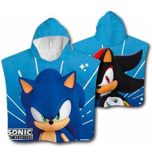 Sonic The Hedgehog microfibre poncho towel